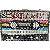 Renabro Women Retro Crossbody Bag Rhinestone Fun Unique Evening Clutch Purses for Women