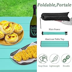 Grope Portable Camping Table with Aluminum Table