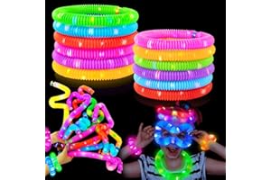 KANNOVE 24 PCS Light Up Party Favors Supplies for Kids 4-8-12,Bulk Glow Sticks 4th of July Bracelet Necklace Accessories for Toddlers,Birthday Return Gifts Treats,Goodie Bag Stuffer Fillers for Boys Girls