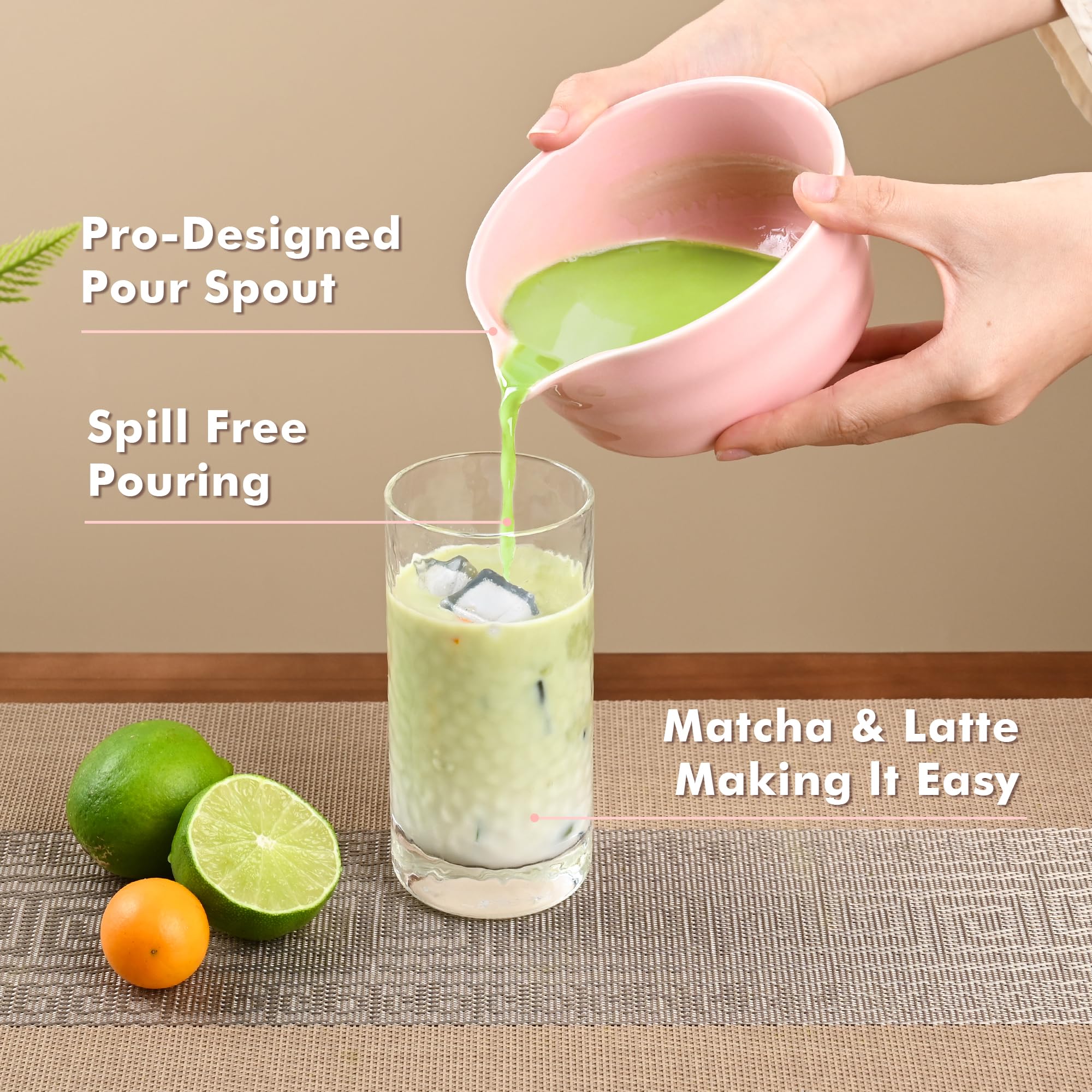 Matcha-Schneebesen-Set – Japanisches Matcha-Tee-Set für den Haushalt für Teeliebhaber (Pink) 6