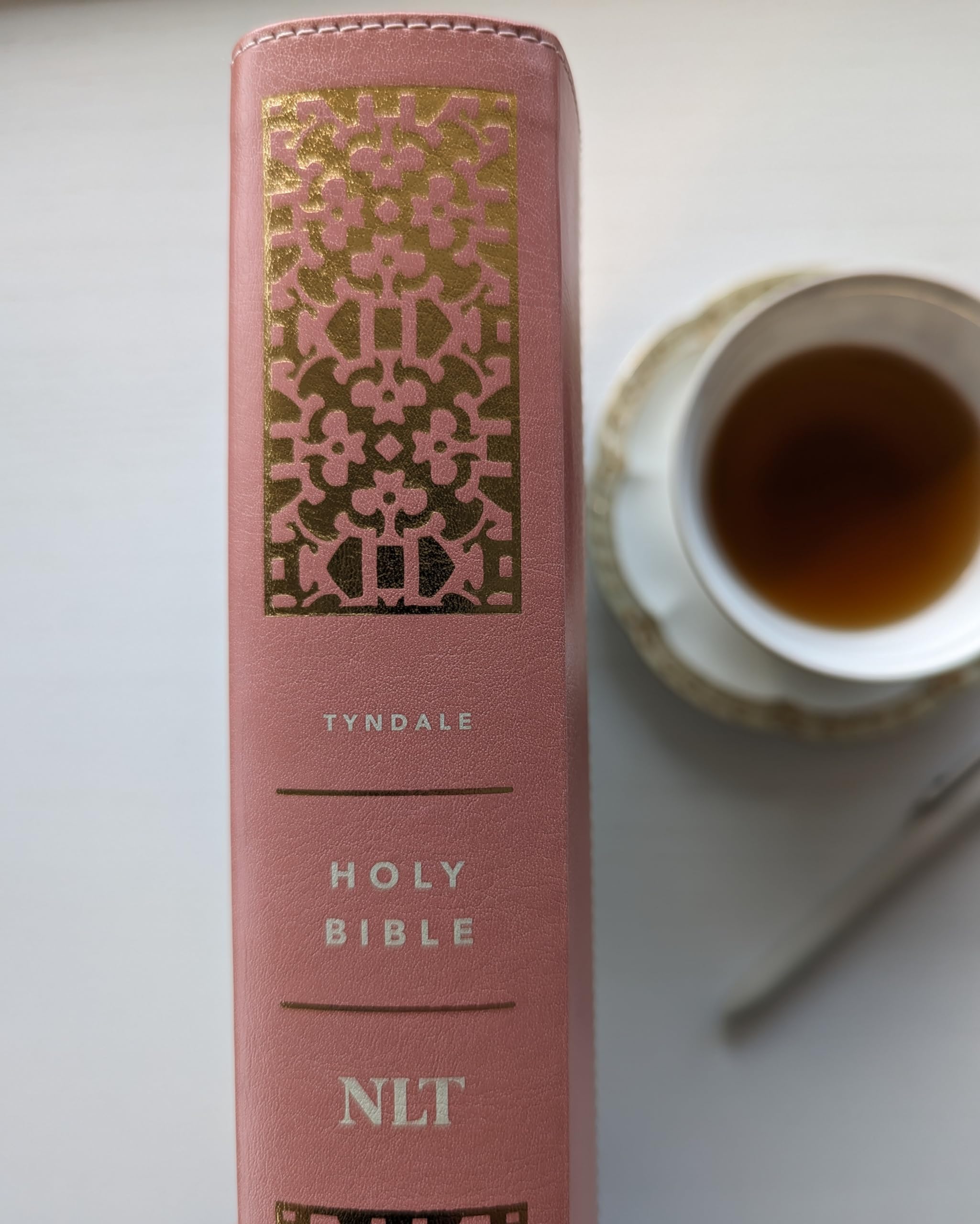 NLT Wide Margin Bible, Filament Enabled (LeatherLike, Dusty Pink Blossoms, Red Letter) NLT Wide Margin Bible, Filament Enabled (LeatherLike, Dusty Pink Blossoms, Red Letter) Imitation Leather