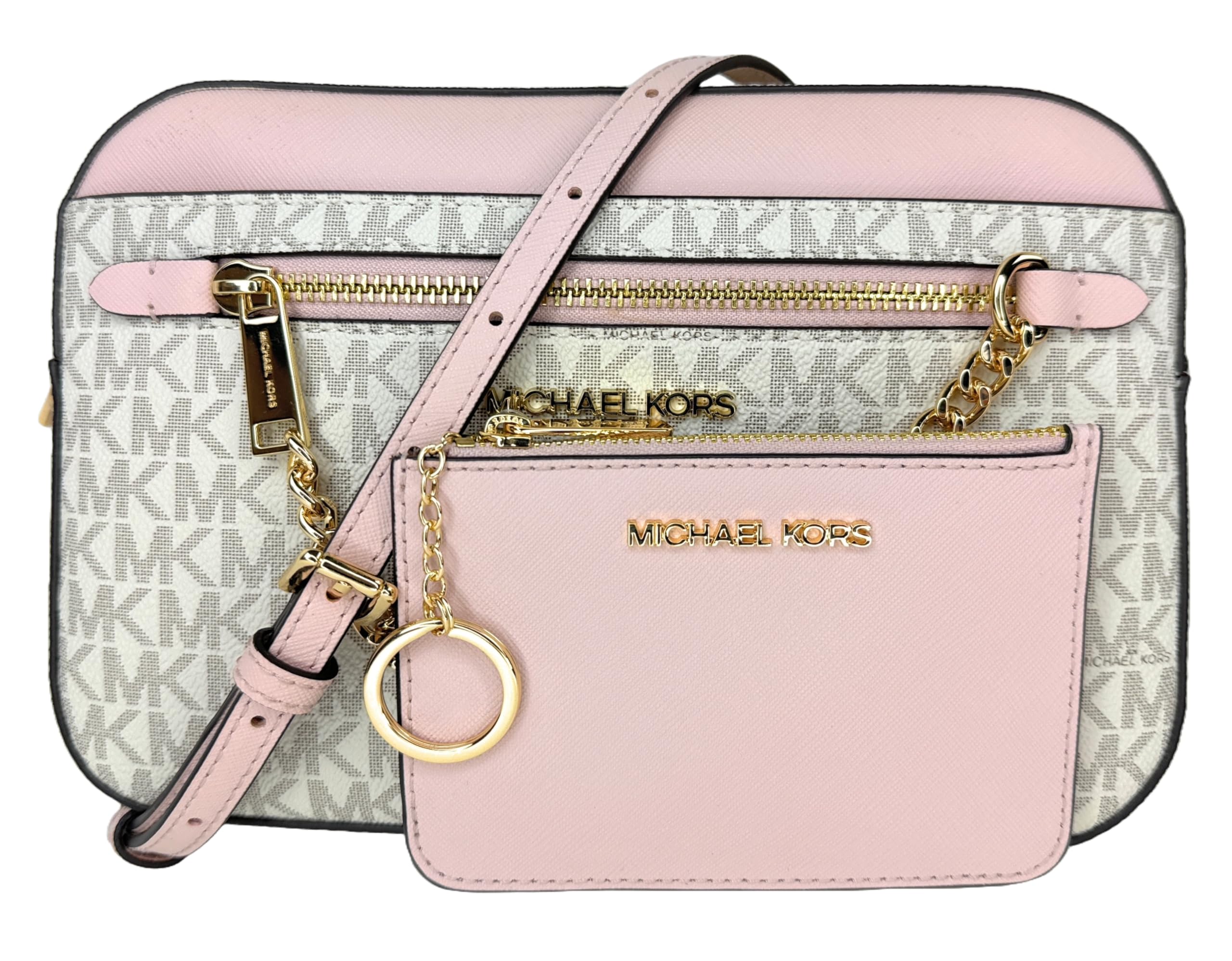 Michael Kors Jet Set Large Logo Crossbody Bag With Matching Logo