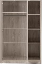 Seconique Malvern 3 Door Wardrobe Set Urban Snow, W 1150mm H 1800mm view 5