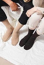 GoWith 2 Pairs Alpaca Wool Socks for Men and