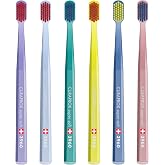 Curaprox Sensitive Supersoft Toothbrush CS 3960, 6 Pack, Colors May Vary