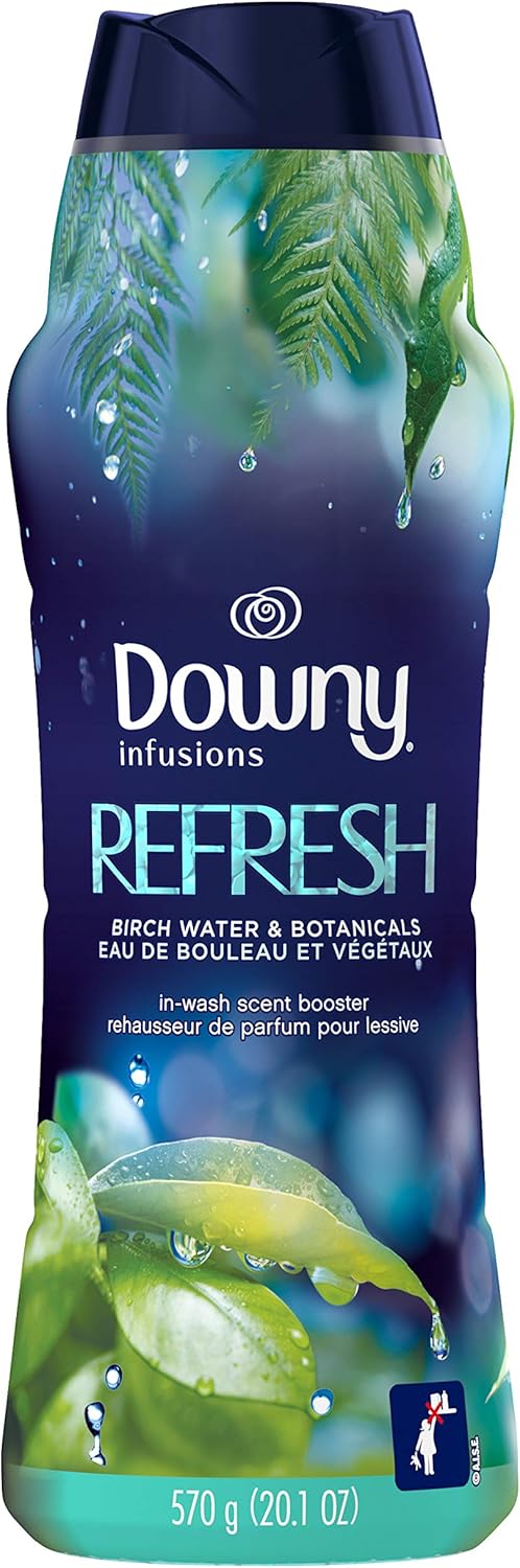 Downy Infusions in-Wash Scent Booster Beads, Refresh, Birch Water & Botanicals, 20.1 Oz, Pack of 1: Health & Personal Care
