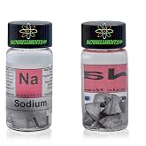 Sodium Metal Element 11 Sample, 99.8% Pure 1 Gram Under Mineral Oil Inside a Labeled Glass Vial&hellip;