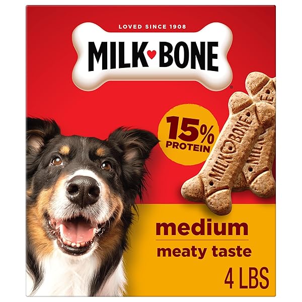 MILK-BONE ORIGINAL BISCUITS, MEDIUM DOG TREATS, 4 LB. BOX