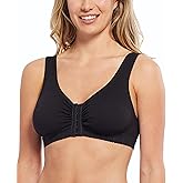 Carole Martin Full-Freedom Front Closure Bra, Perfect Wireless Cotton Sleep Bras for Women