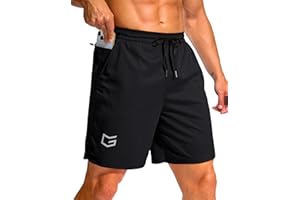 G Gradual Men's Running Athletic Shorts with Zipper Pocket 5"/ 7" Lightweight Quick Dry Gym Workout Shorts for Tennis Active
