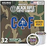 Black Rifle Coffee Company CAF, 32 Count, Medium Roast K Cups - Single Serve K Cups Coffee Pods - Kcup Pods Compatible with Keurig 1.0 & 2.0 - Made from Arabica Beans