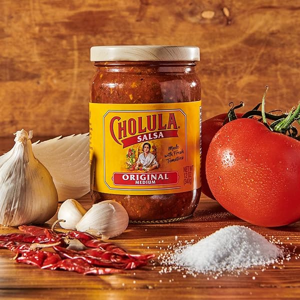 CHOLULA ORIGINAL SALSA (MEDIUM), 12 OZ