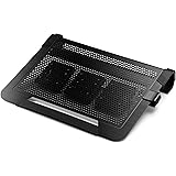 Cooler Master NotePal U3 PLUS - Gaming Laptop Cooling Pad with 3 Moveable High Performance Fans (Black)