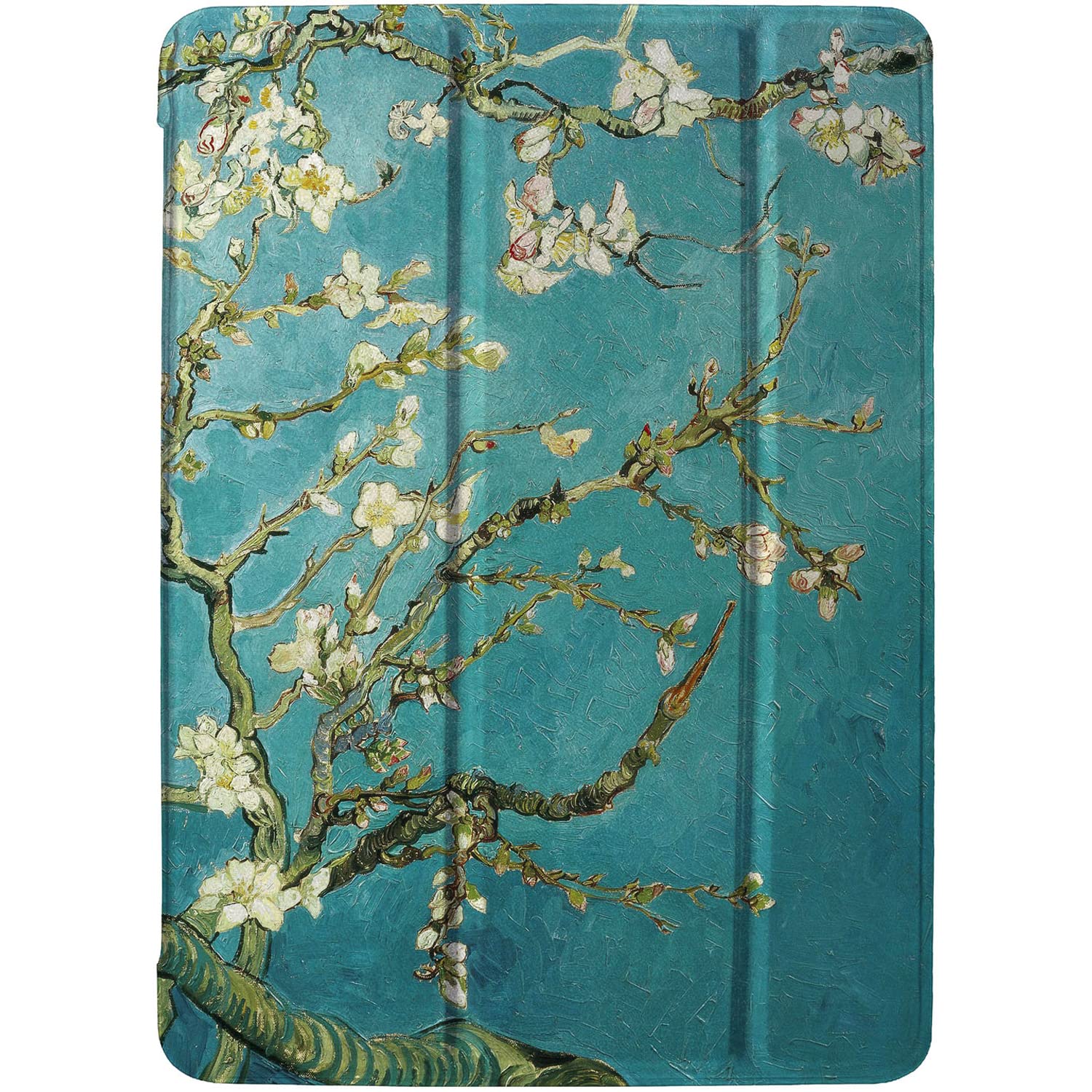 DuraSafe Cases for iPad 10.5 Inch Air 3 [ Air 3rd 2019 ] Generation MUUL2B/A MUUK2B/A MUUJ2B/A MUUT2B/A MUUR2B/A MUUQ2B/A Ultra Slim Auto Sleep/Wake Printed PC Cover - Almond Flower Bloom
