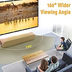 AAJK 120 inch Projector Screen, Foldable Projection