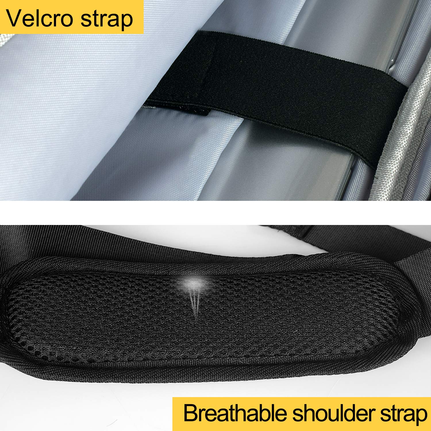 SEIUCAN 15.6 Inch Laptop Bag with Shoulder Strap, Fit for 13 to 15.6 Inch Laptop and Tablet（Black）