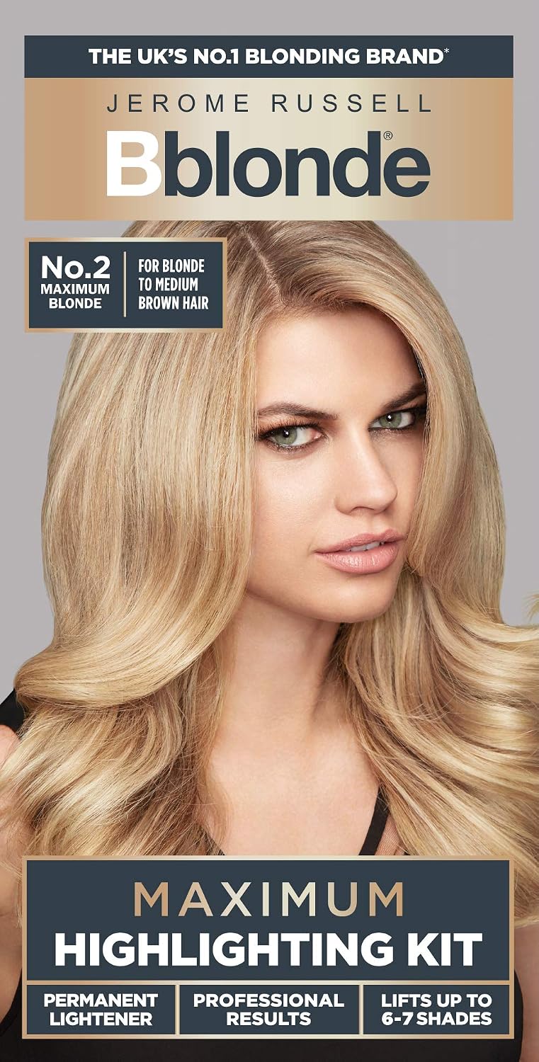 Bblonde Highlighting Kit, Permanent Lightener, Permanent Blonde Bleach Hair Dye, Professional Results, With Avocado Oil