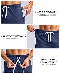 Pudolla Men's Workout Running Shorts with Zipper