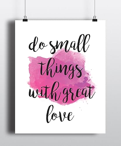 Amazoncom Do Small Things With Great Love Mother Teresa Quote