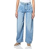 BOSS Women's Pleated Barrel Jeans