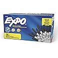 EXPO Low Odor Dry Erase Markers, Ultra Fine Tip, Black, 36 Count