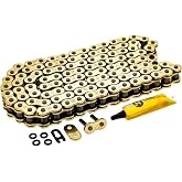 NICHE Gold 530 X-Ring Chain 108 Links with Connecting Master Link | Replaces OEMs Ducati 67640801A, 67641031A, Suzuki 27600-16G00-110, Triumph T2010331, T2015007, Yamaha 94581-59108-00