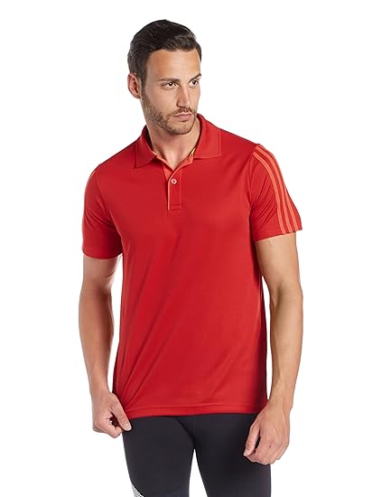 adidas red polo shirt