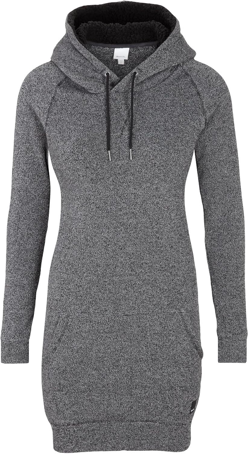 Bench Damen Kleid Sweatkleid Bravo schwarz (black) Medium Amazon.de Bekleidung