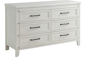 Soho Baby Ellison Premium 6-Drawer Dresser, Rustic White