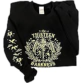 THEKOFS Embroidered Book Lovers Sweatshirt, Throne The Thirteen of Glass Sweatshirts, Tog merch, Throne O G merchandise