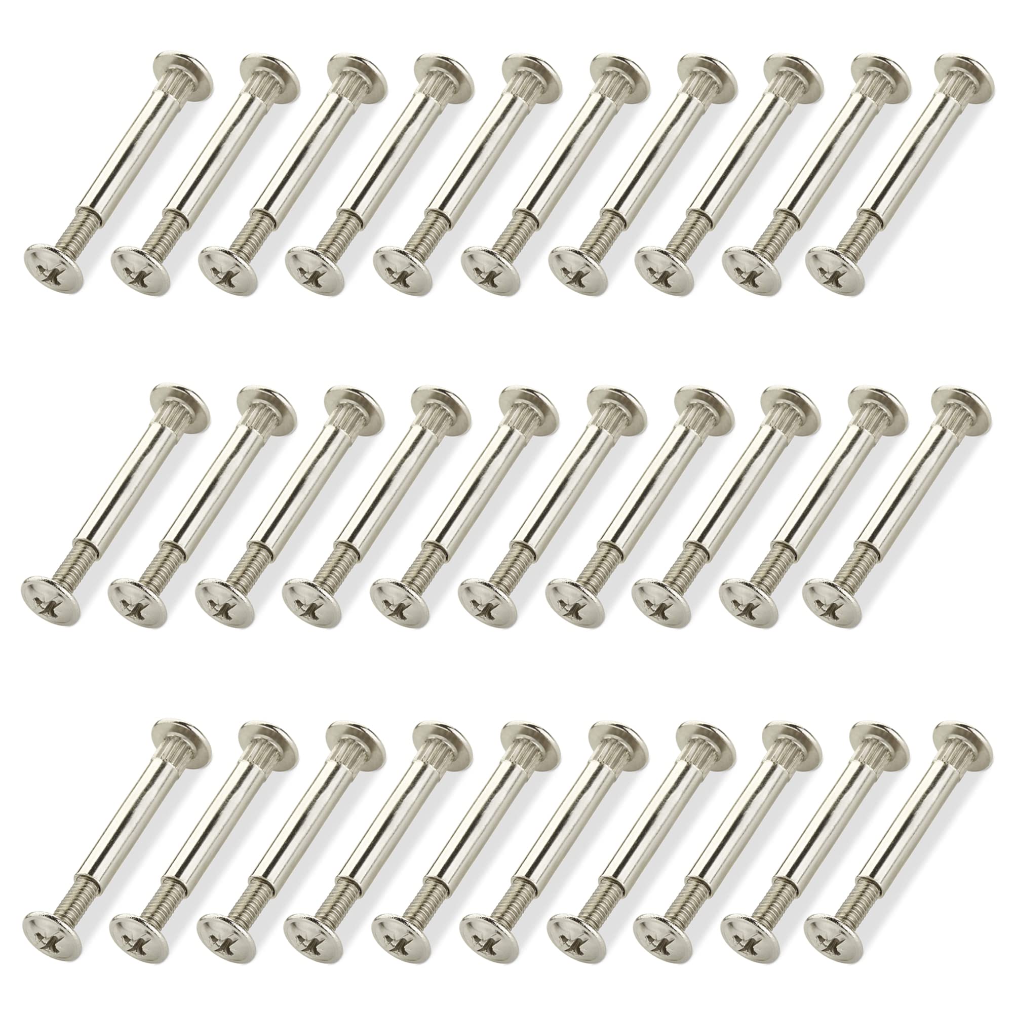 Pack of 30 M4 Furniture Connectors Screws Connecting Screw Furniture Thread Connecting Screw Furniture Screws Connecting Screws Cabinet Connector Ideal for Connecting Furniture