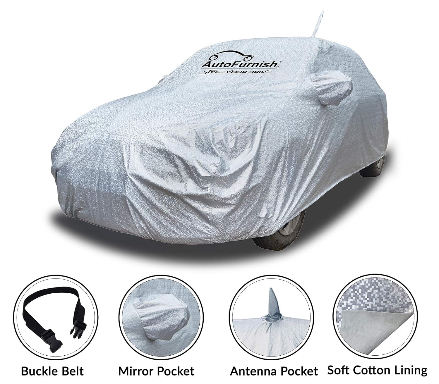 KIA Seltos Car Body Cover Aero Waterproof Heat Resistant Mirror and