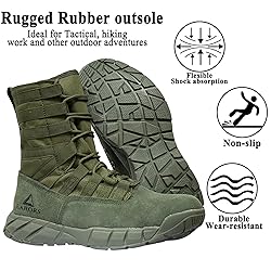 LAHORS Lightweight Military Tactical Combat Boots