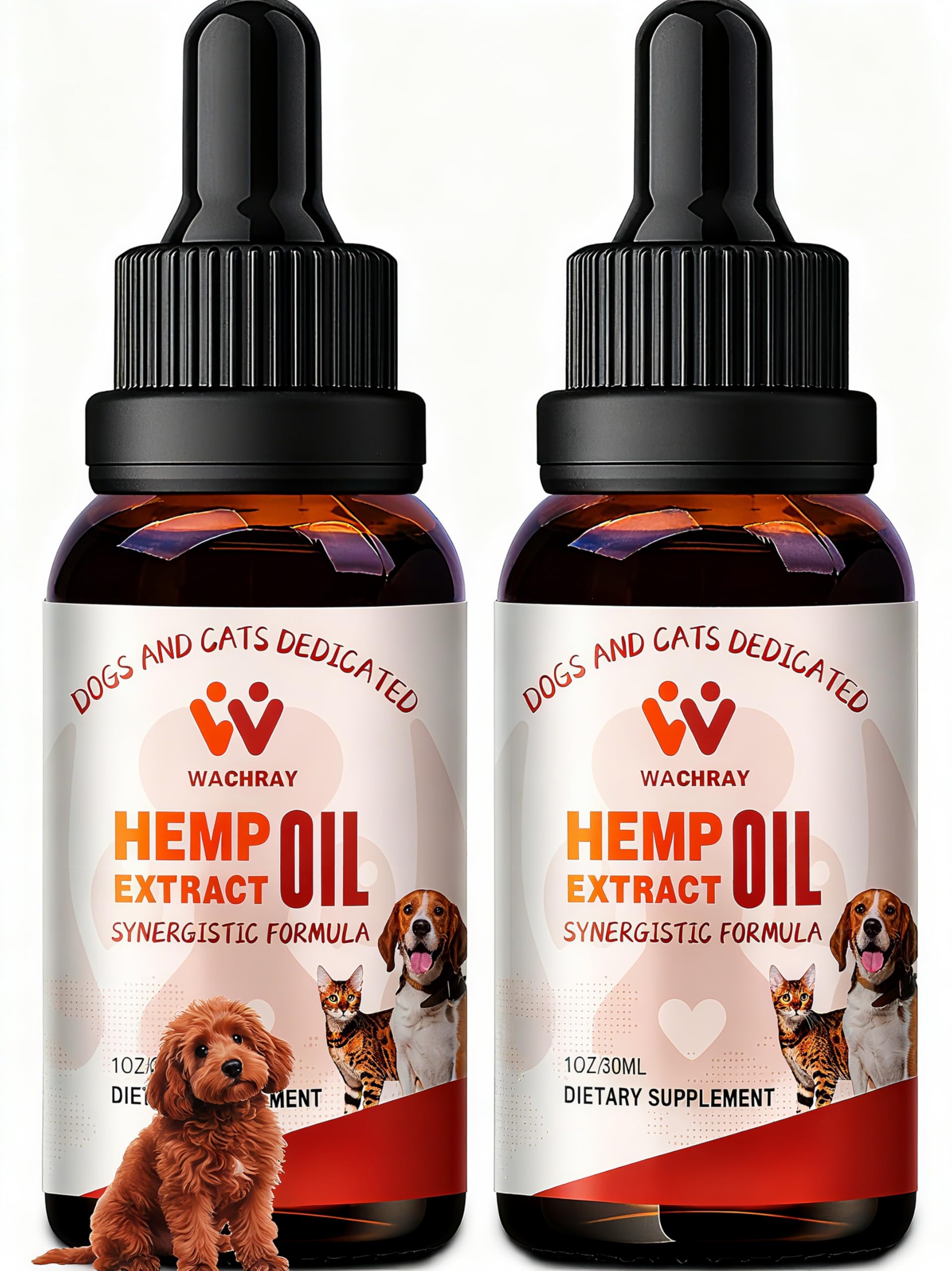 Photo 1 of ??mp Oil for Dogs & Cats, Calming Drops Dog Relaxants, Organic Pet ??mp Oil Drops, Helps Pets with Anxi?ty Str?ss Sl?ep & Hip Joints Health & ?rthritis S?izures R?lief, 2-Pack