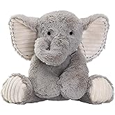 Lambs & Ivy Jungle Safari Gray Plush Elephant Stuffed Animal Toy Plushie - Jett