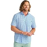 HUK - Men's KC Scott Patterned Kona Shirt, Performance Button Down Shirt