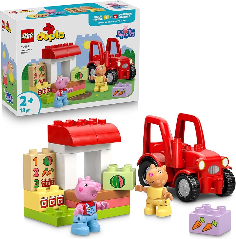 LEGO DUPLO Peppa Pig Tractor and Market 10468 with 2 Figures