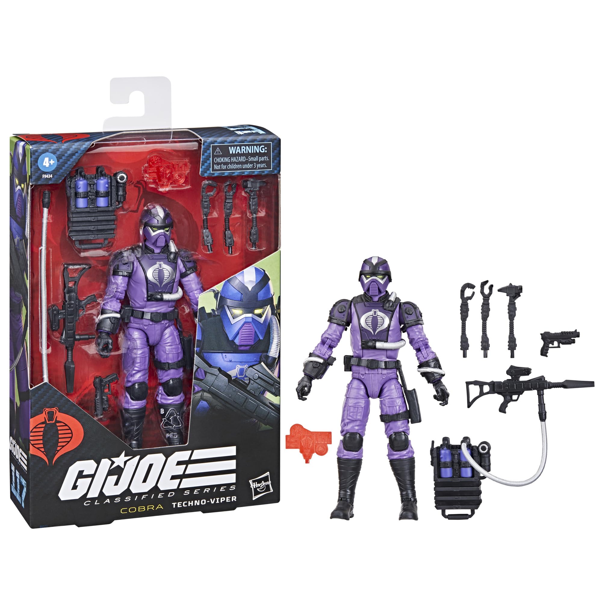 G.I. Joe Classified Series #117, Techno-Viper, Collectible 6-Inch Action Figure with 8 Accessories