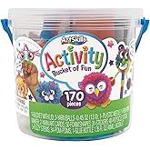 ArtSkills Activity Bucket, Arts and Crafts Supplies, Assorted Colors and Shapes, 170 Count