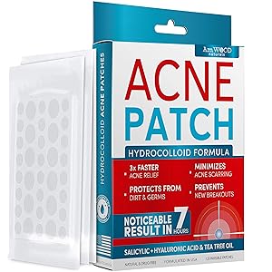 Acne Patches - Hydrocolloid Bandages with Salicylic & Hyaluronic Acids and Tea Tree Oil - Pimple Patches for Cystic Acne, Blemishes & Breakouts (120 Invisible Zit Stickers)
