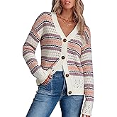Dokotoo Women's 2026 Fashion Casual Open Front Long Sleeve Hollow Out Crochet Knit Cardigans Sweaters Boho Outerwear Coats