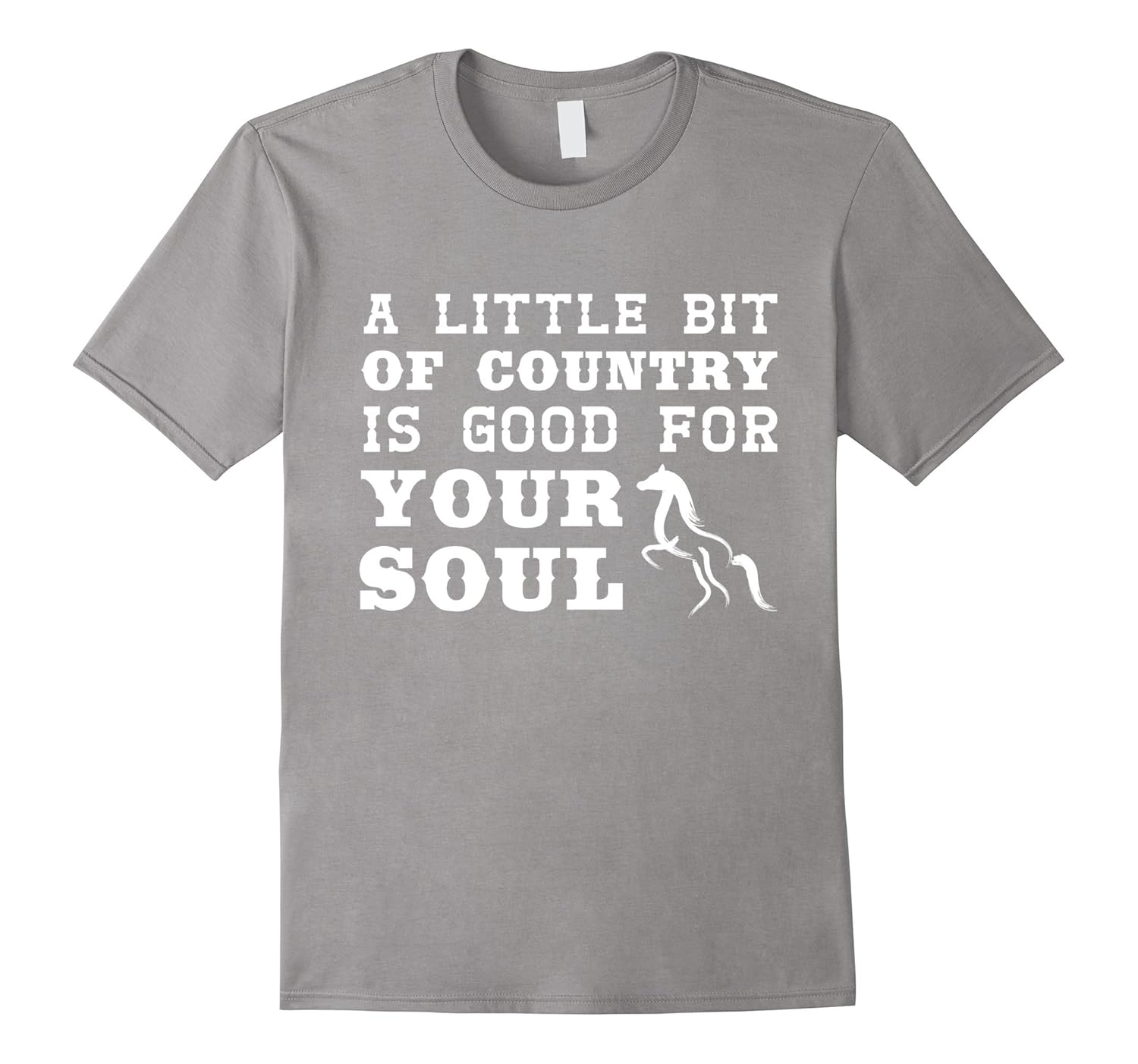 Little Bit of Country Good For Your Soul Music T-Shirt-Rose