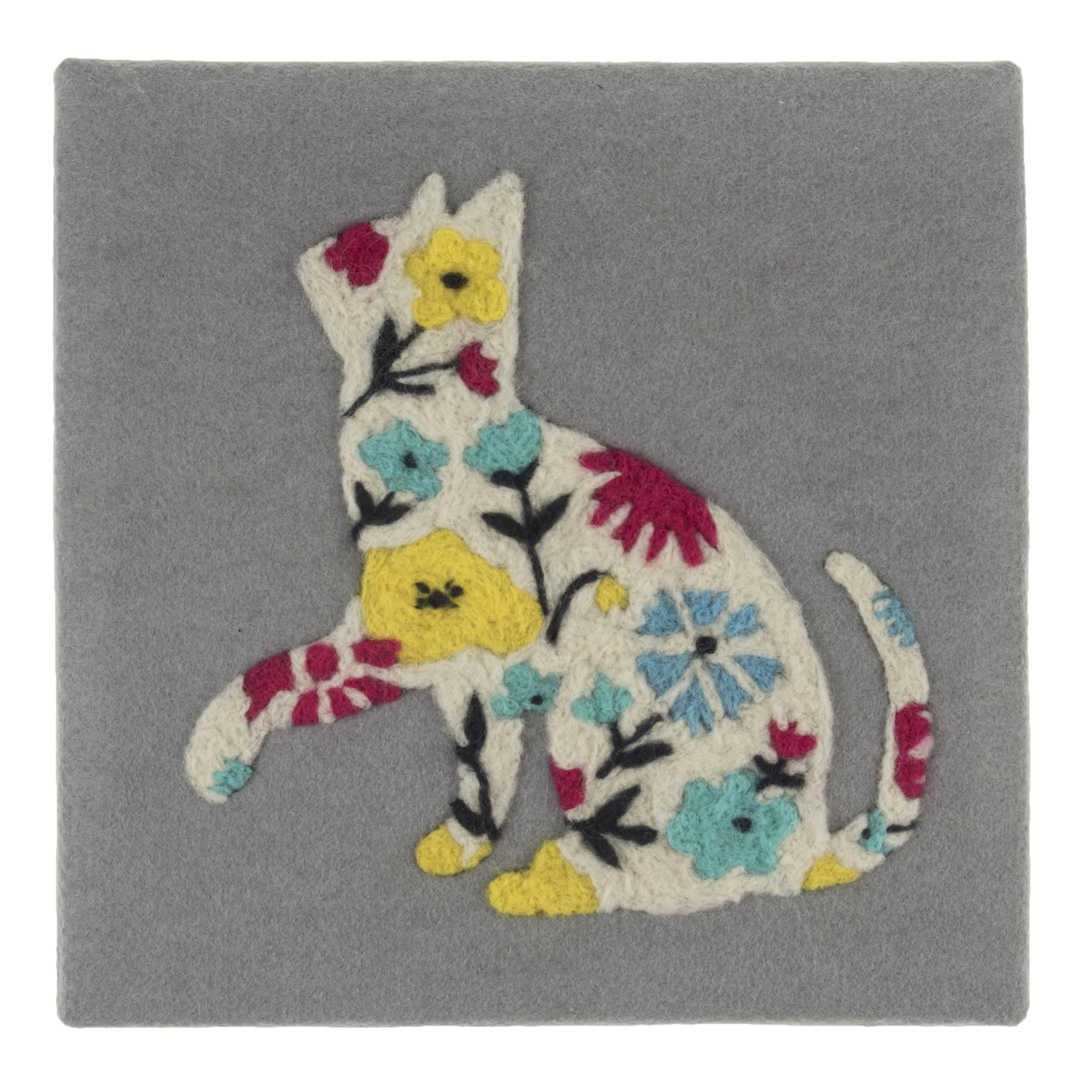 Trimits Needle Felting Frame Kit, Cat, 20.3 x 20.3cm (8 x 8in) TCK028
