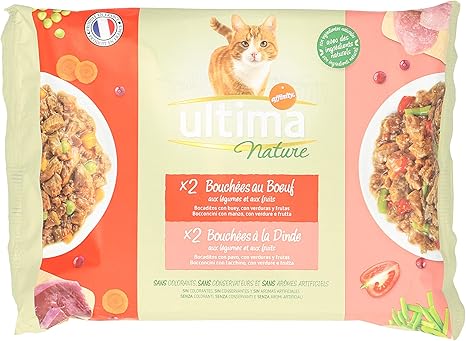 Ultima Patee Boeuf Dinde Les 4 Sachet De 85g Amazon Fr Animalerie