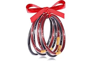 FAERLIIRY Crystal Jelly Bangles Bracelets Game Day Bracelets for Women Bamboo Filled Jelly Rhinestone Silicone Bracelet Stacking Football Bracelets Game Day Jewelry Accessories Sports Fan Gifts