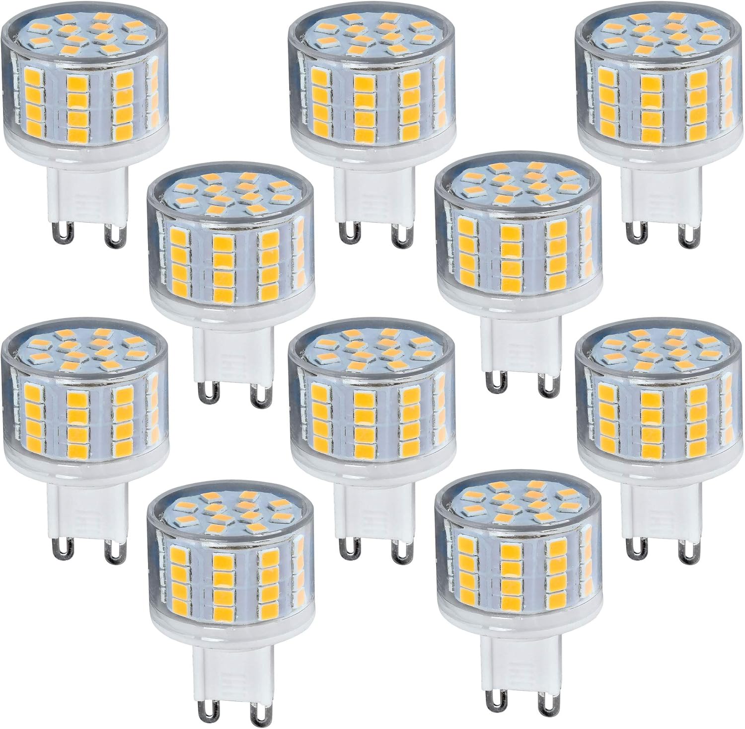 10x G9 LED Leuchtmittel kurz 5W 230V 4000K neutralweiß Lampen