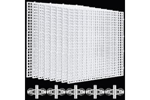 Lainballow 8 Pcs Aquarium Fish Tank Divider, Plastic Egg Crate, Aquarium Filter Bottom Tray, Fish Tank Isolation Board, Fish Tank Separator with 10 Pcs Suction Cups, 11.8 × 11.8 in