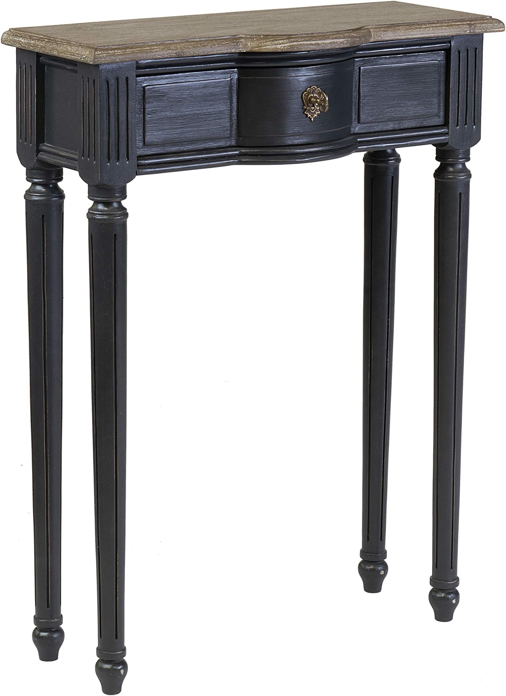 East At Main Console, Wood, Black