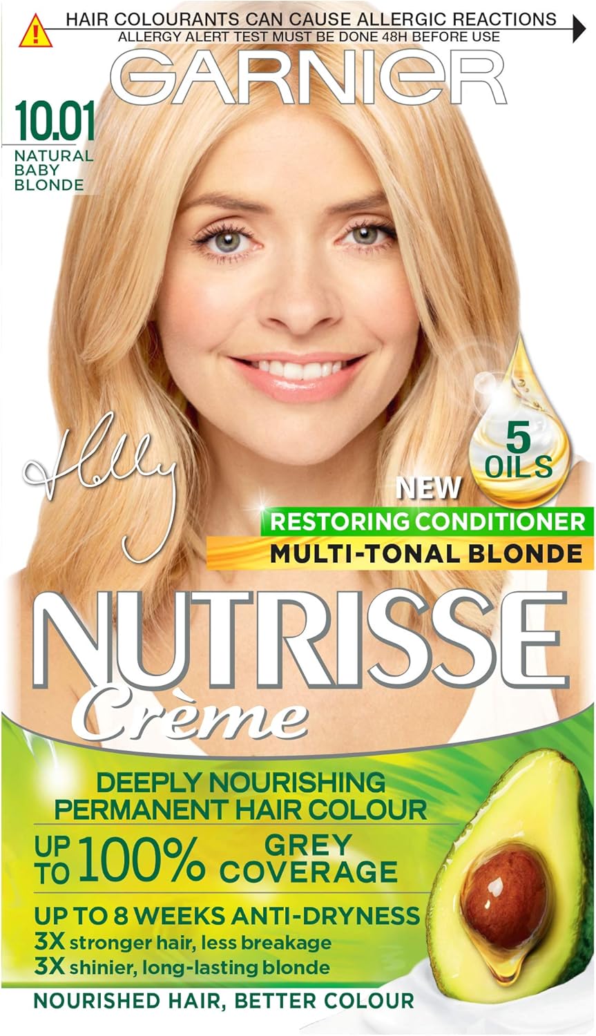 Garnier Nutrisse Permanent Hair Dye, 10.01 Baby Blonde