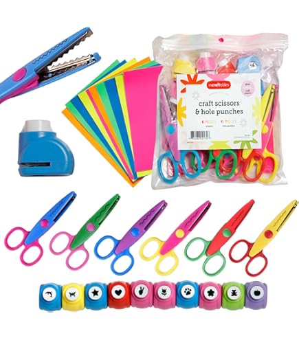 Amazon.com: Zink 6 Colorful Decorative Edge Craft Scissor Set for